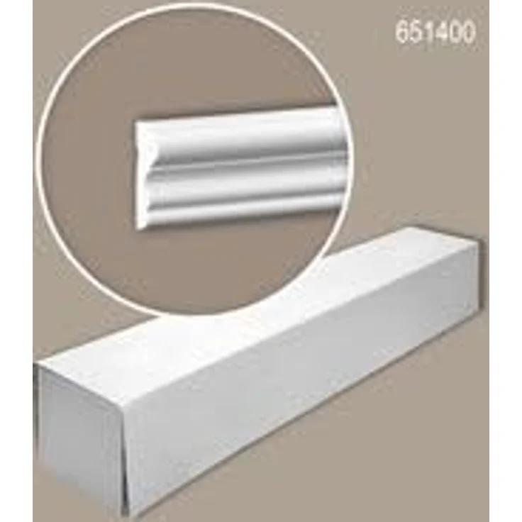 Profhome Zierleiste 651400, Wand- und Friesleisten Set mit 10 Zierleisten, 20 m, extrudiertes Polystyrol (XPS), weiß, stoßfest und leicht zu installieren – Bild 2