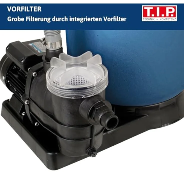 T.I.P. SPF 250 F Sandfilteranlage für 30m³ Sandfilter Sandfilterpumpe Filterpumpe – Bild 5
