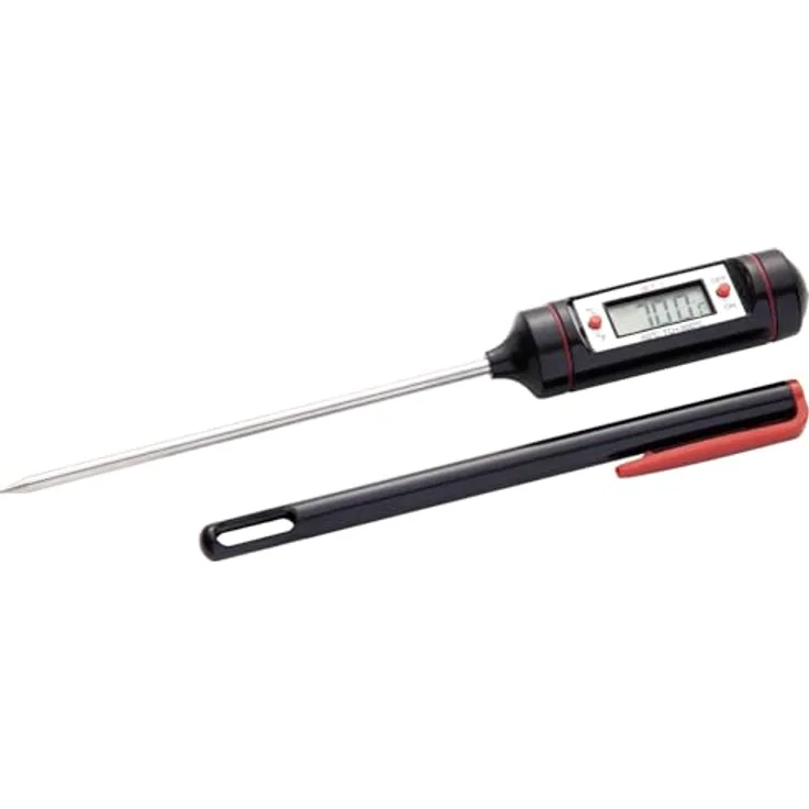 Allgrill Einstechthermometer 0-100°C 20x2 cm Fleischthermometer Grillthermometer