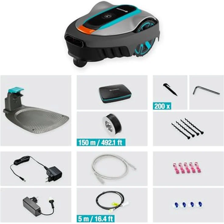 Gardena Smart Sileno City 400, Mähroboter für Rasenflächen bis 400 m², KI-gestützte Kartierung, leiser Betrieb mit 57 dB – Bild 5