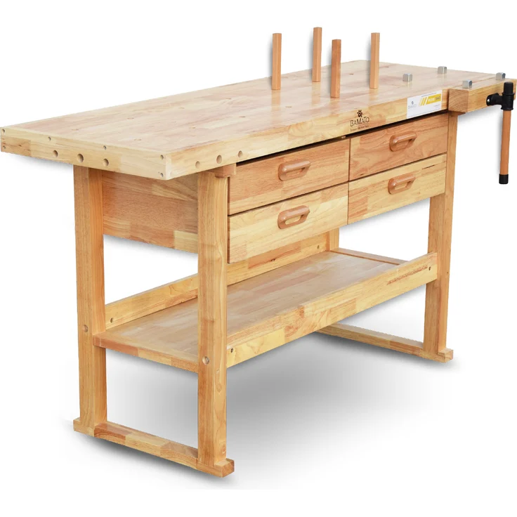 BAMATO Hobelbank WORK-1640 aus Massivholz – Bild 4