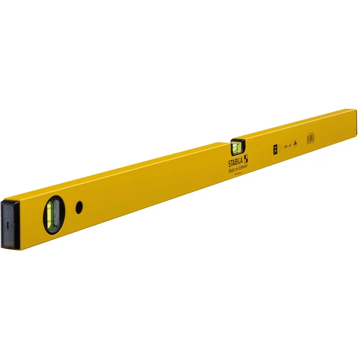 STABILA Wasserwaage Type 70, 100 cm, leichtes Alu-Profil, 1 Horizontal-Libelle, 1 Vertikal-Libelle, Made in Germany – Bild 1