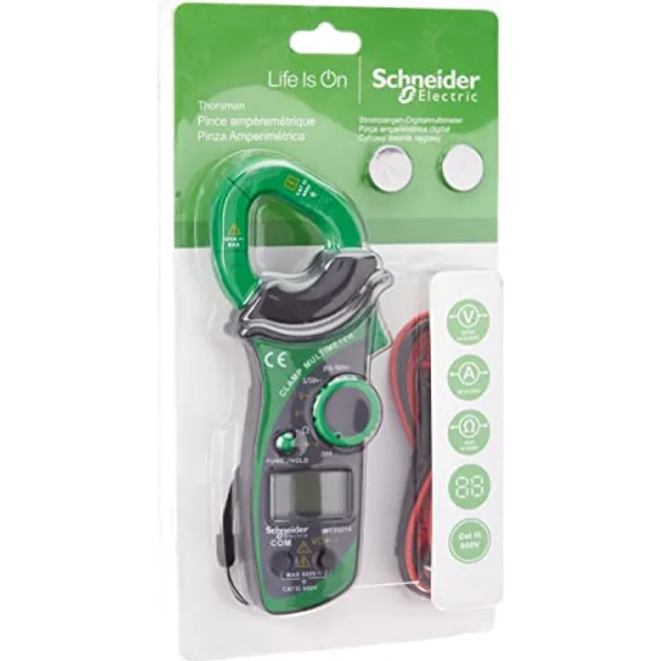 Schneider THORSMAN Digital Strommesszange mit LCD-Display Kategorie 3 - 600V