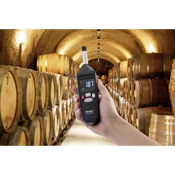 Voltcraft HY-80 TH, Digitales Thermo- und Hygrometer mit präziser Temperatur- und Luftfeuchtigkeitsmessung, handlich und leicht – Bild 2