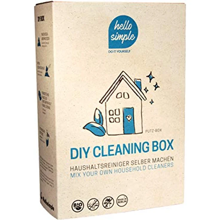 hello simple - DIY-Box: Zero Waste Putzen - nachhaltiges Putz-Set zum Selbermachen von 7 Putz- und Reinigungsmitteln – Bild 1