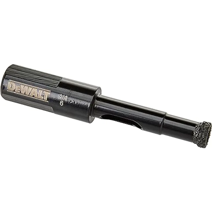 Dewalt Fliesenbohrer Diamant DT6038-QZ, 6 mm Durchmesser mit kranzförmiger Diamantenbeschichtung für präzises Anbohren und hohe Lebensdauer
