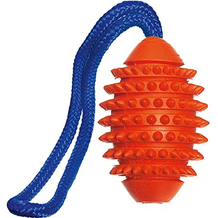 Karlie Ruffus Vollgummi Aqua Football L: 41 cm ø: 13 cm orange – Bild 1