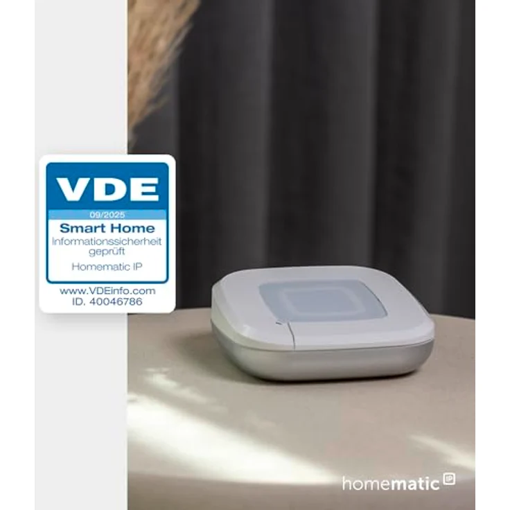 Homematic IP Smart Home Starter Set Rauchwarnmelder 162162A0, alarmiert lokal mit Sirene und per Push-Benachrichtigung, integrierte LED-Notbeleuchtung, wartungsfreie Batterien mit 10 Jahren Lebensdauer – Bild 4