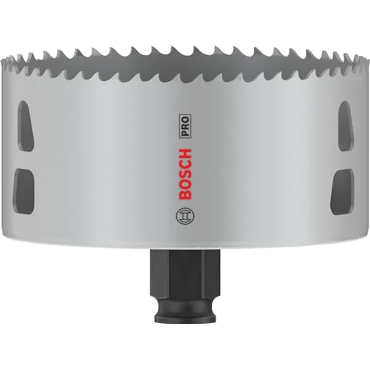 Bosch 1x PRO Multi Material Power Change Plus Lochsäge, Ø 102 mm, hält bis zu 2x länger als eine Standard-HSS M3-Lochsäge