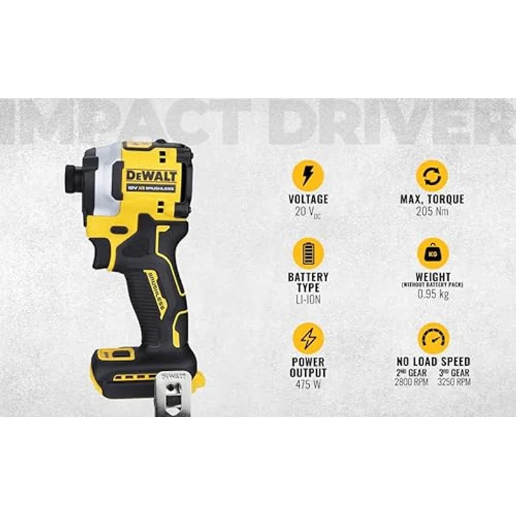 DeWalt CORDLESS IMPACT DRIVER DCF850N-XJ 18V – Bild 2