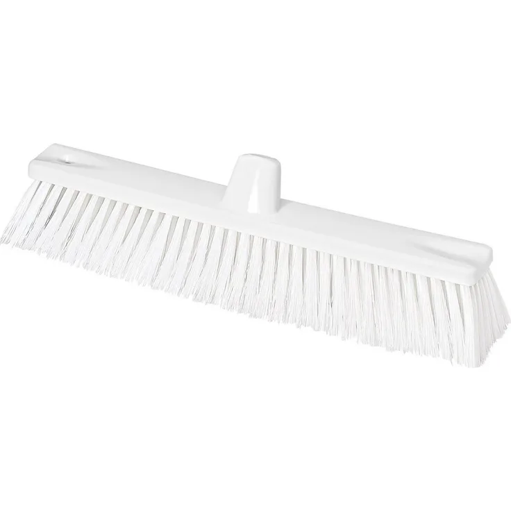 Nölle HACCP Großflächenbesen 45 cm, transparent, Kunststoffkörper, Borstenstärke 0,5 mm, hitzebeständig bis 134 °C