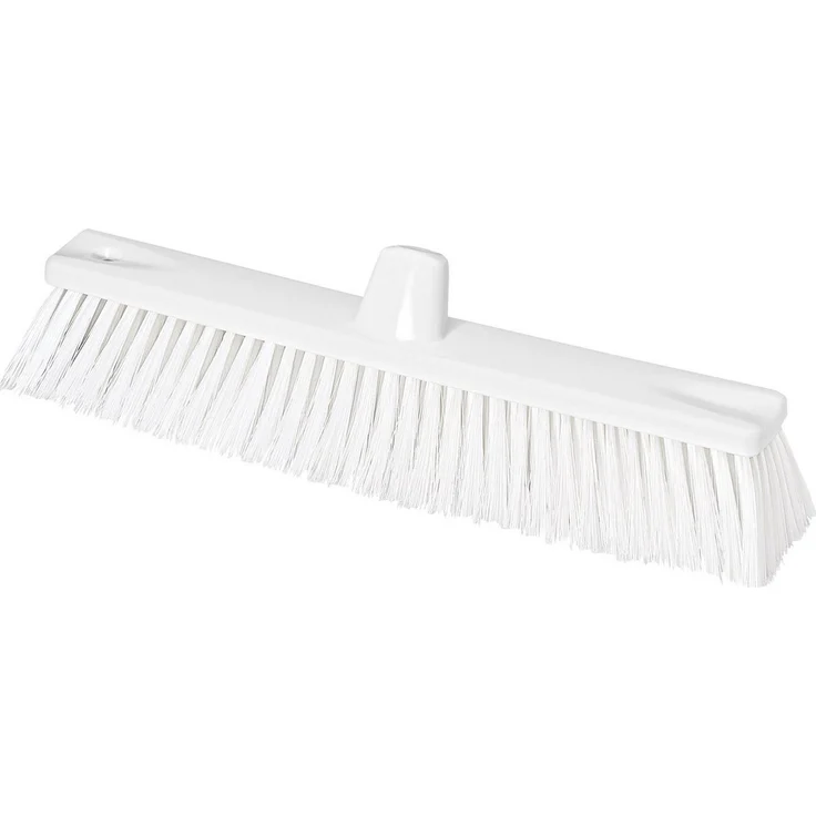 Nölle HACCP Großflächenbesen 45 cm, transparent, Kunststoffkörper, Borstenstärke 0,5 mm, hitzebeständig bis 134 °C