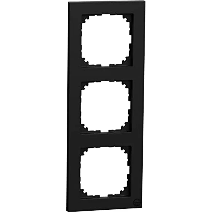 Merten - M-Pure-Rahmen, Aus Recyceltem Ocean Plastic Material, 3fach, Schwarz Matt, IP20, IK03, MEG4030-3603