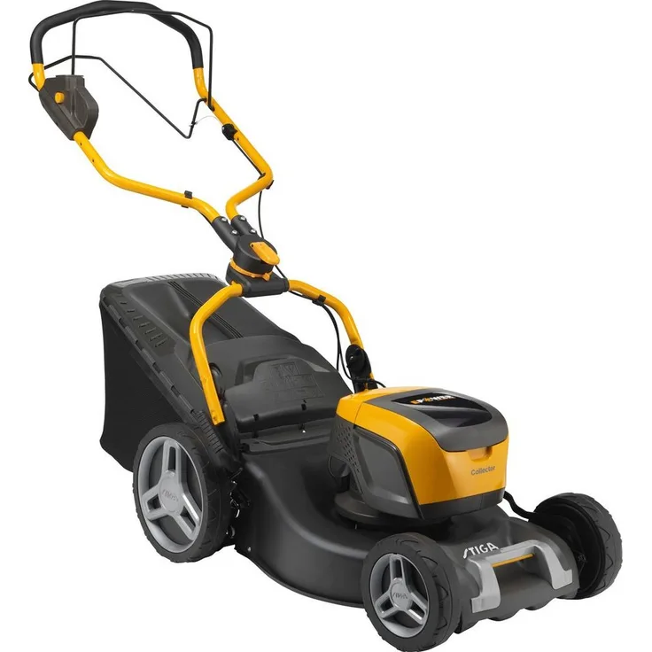STIGA GARDEN Akkurasenmäher Collector 548e S, 46 cm Schnittbreite, 2 Akkus 48V/4Ah, Doppel-Ladegerät