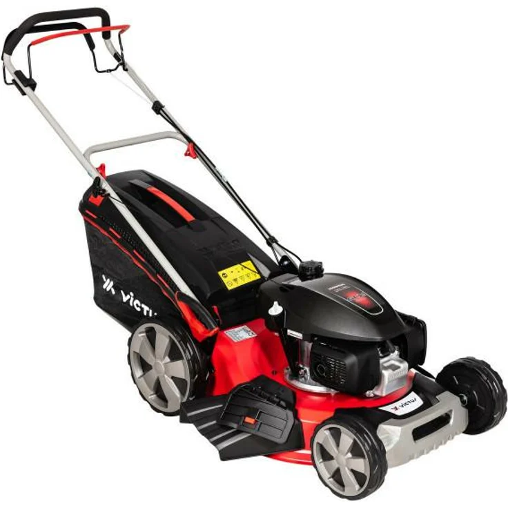 Oleo-mac Victus Sichelmäher, Benzin-Rasenmäher mit Honda GCV 170 Motor, 53 cm Schnittbreite, zentrale Schnitteinstellung, 65-Liter Auffangkorb, Mulchfunktion