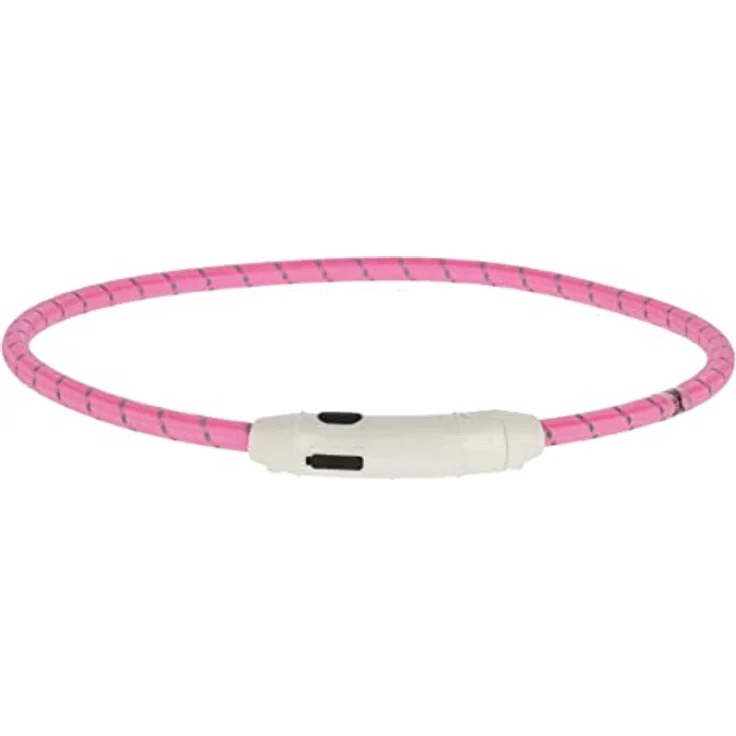 Maxi Safe LED-Halsband, Nylon, Länge 65 cm, pink
