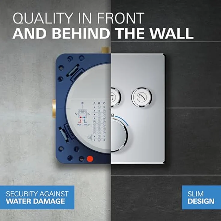 GROHE Precision SmartControl 310 - Duschsystem (310mm Kopfbrause mit 1 Strahlart, Handbrause 3 Strahl, Universal-Einbaubox, 150cm Brauseschlauch), rund, chom, 34877000 – Bild 2