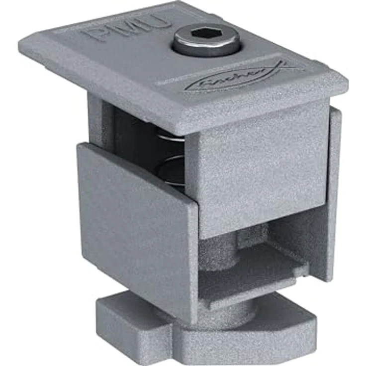 Fischer Universal-Endklemme PM U, vormontierte Aluminium-Klemme für Paneele 30-50 mm, 10 Stück – Bild 1
