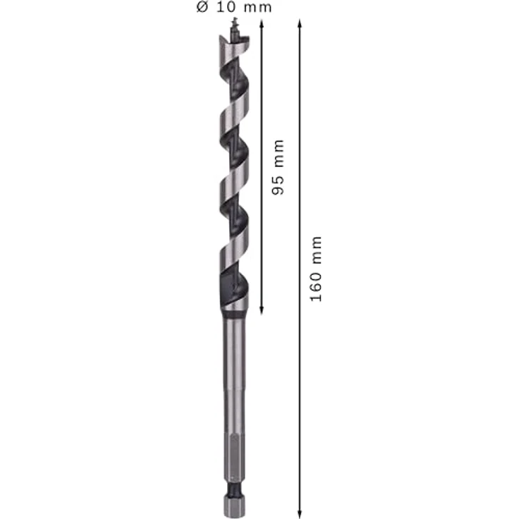 Bosch Professional Holzschlangenbohrer mit 1-4''-Sechskantschaft (Ø 10 mm) ?2608585697 – Bild 4