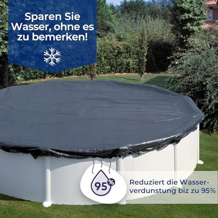 Gre CIPR351 - Cubierta de invierno para piscinas redondas, Ø3.5 m, 120 gr/m² – Bild 3