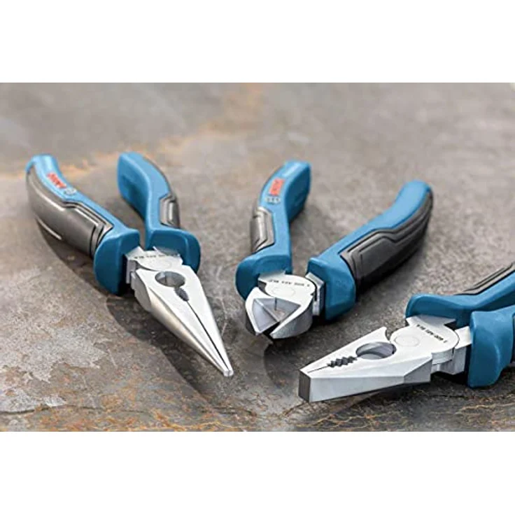 Bosch Professional 3 tlg. Zangen Set (Kombinationszange, Spitzzange und Seitenschneider, mit L-BOXX-Einlage) – Bild 3
