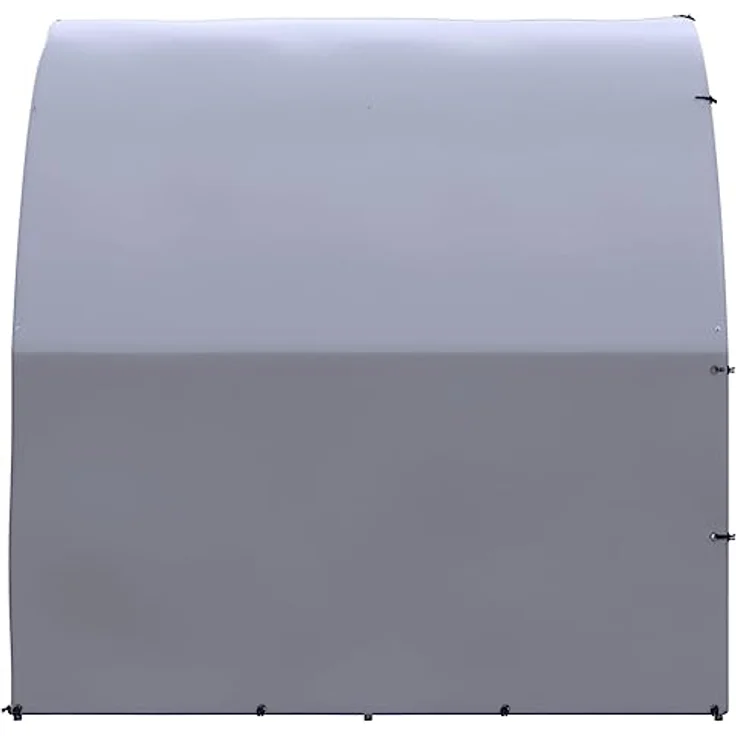 vidaXL Hühnerstall, Outdoor-Hühnerstall 3x6x2 m aus verzinktem Stahl mit wasserfester Überdachung, silber – Bild 7