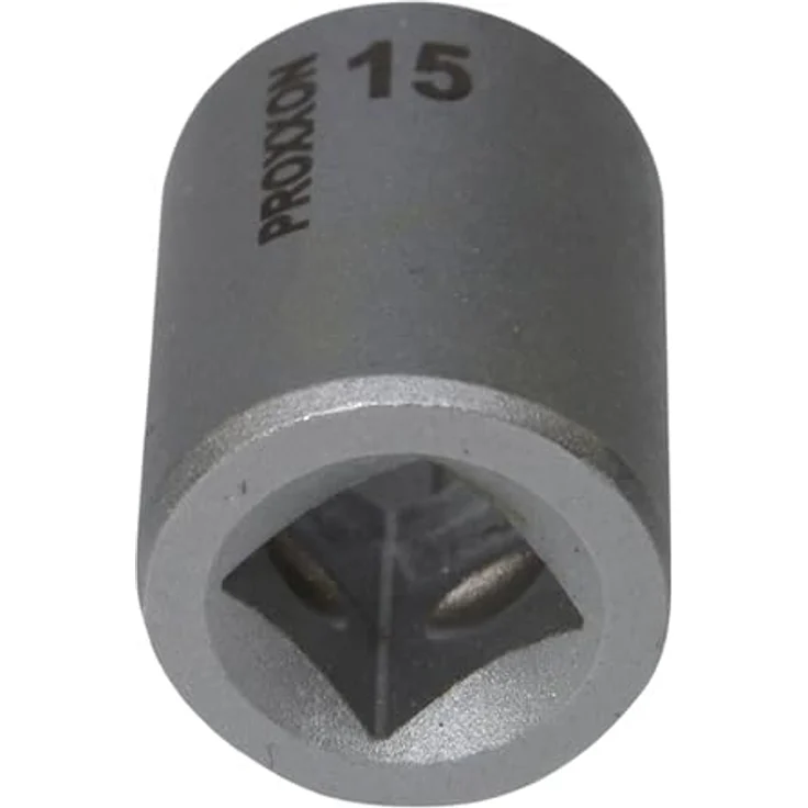PROXXON INDUSTRIAL Bohrer- und Bitset 23518, 3/8'' Steckschlüsseleinsatz aus CrV-Stahl, Größe 15 mm – Bild 3