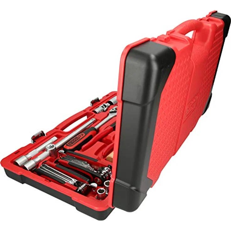 ELC Werkzeugkoffer 47tlg. KS Tools, Warnschild, Warnung vor elektrischer Spannung, gelb – Bild 2