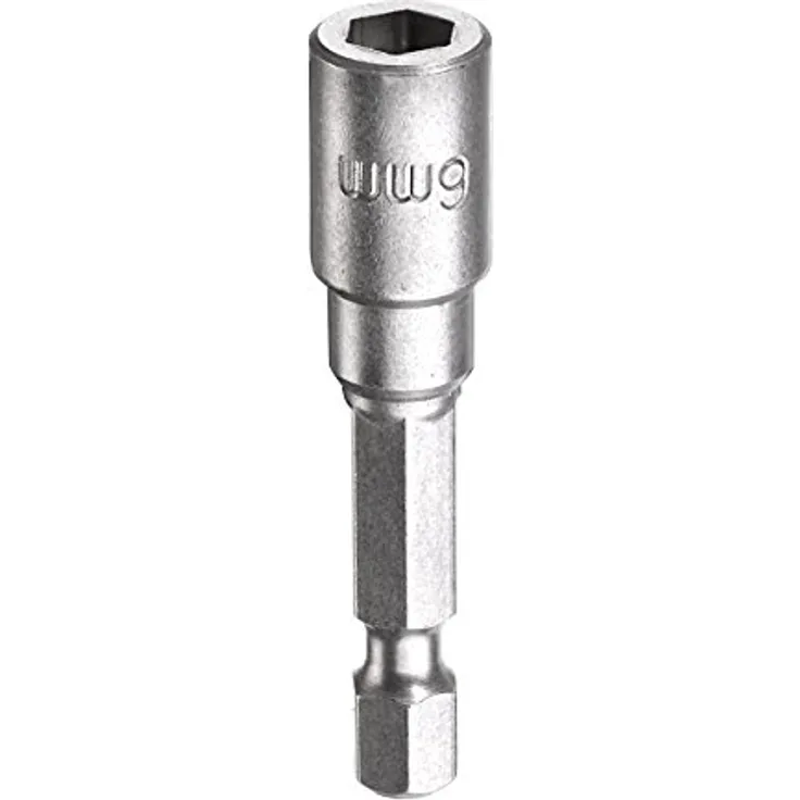 KWB Steckschlüsseleinsatz 6 mm, Sechskant, aus Chrom Vanadium-Stahl S2, magnetisch, 1 Stück