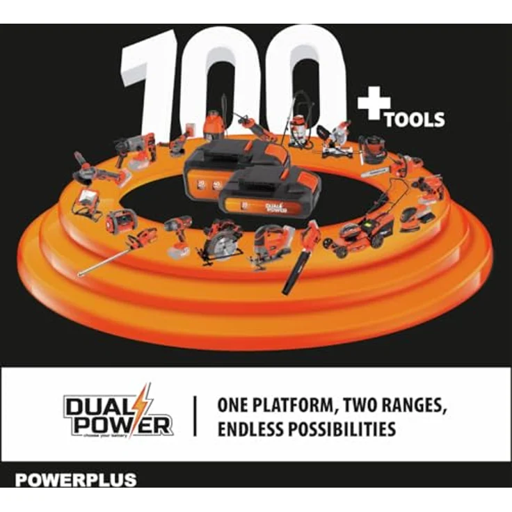 Powerplus Dual Power POWDPG75301, Akkubetriebene Heckenschere mit 515 mm Klinge, 1300 Hüben pro Minute, für Äste bis 15 mm – Bild 9