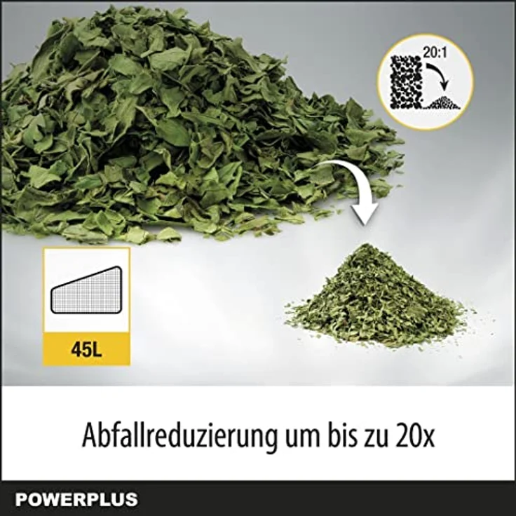 Powerplus 3300 W Elektrischer Laubbläser mit Zerkleinerungsfunktion, 300 km/h Blasgeschwindigkeit, Farbe Gold, EU Plug 220V – Bild 5