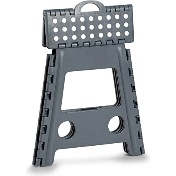 Zeller Tritthocker schwarz 1 Stufe, H: 39,0 cm, 150 kg belastbar, gummierte Füße für sicheren Stand – Bild 2