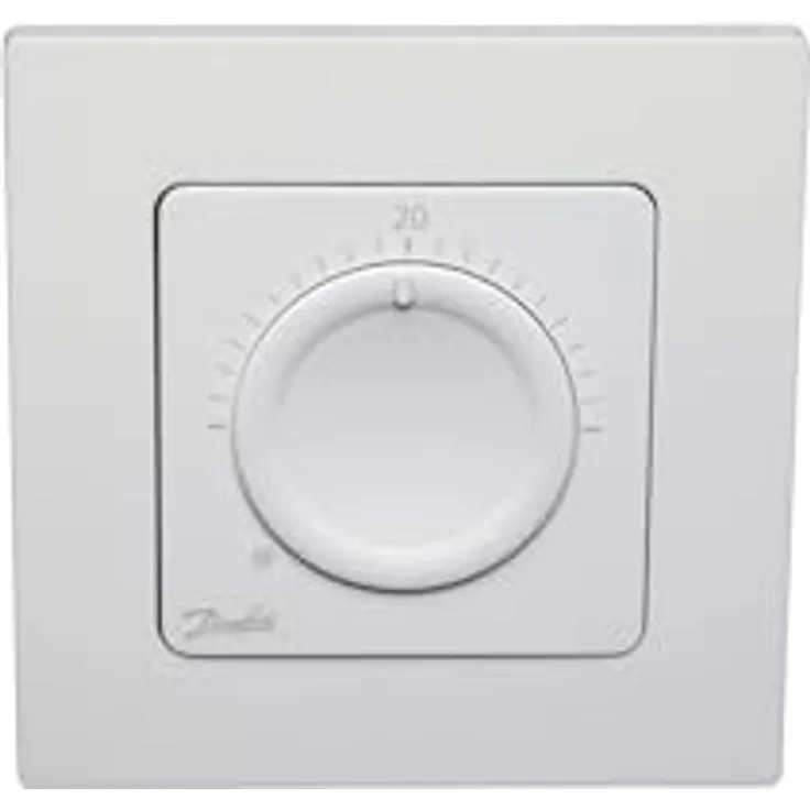 Danfoss 088U1000, Einbauthermostat für Schalterdosen, programmierbar, weiß, präzise Steuerung und Temperaturbegrenzung