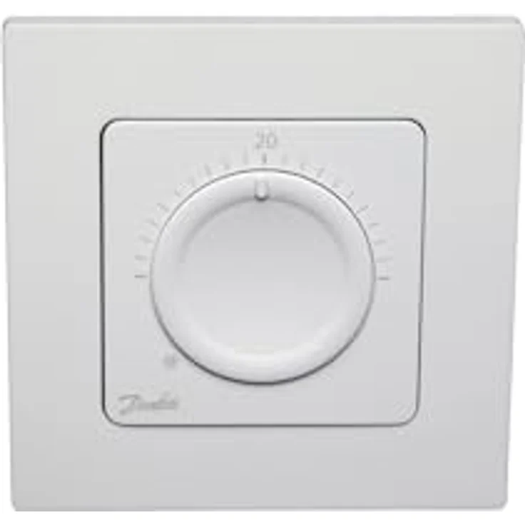 Danfoss 088U1000, Einbauthermostat für Schalterdosen, programmierbar, weiß, präzise Steuerung und Temperaturbegrenzung – Bild 1