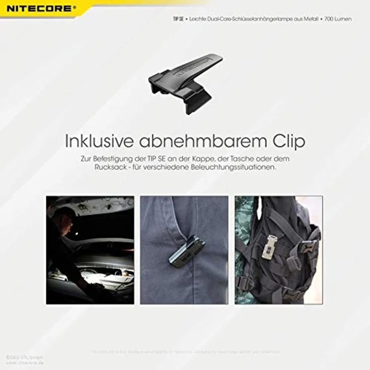 Nitecore Taschenlampe Tip SE 700, wiederaufladbar mit 700 Lumen – Bild 7