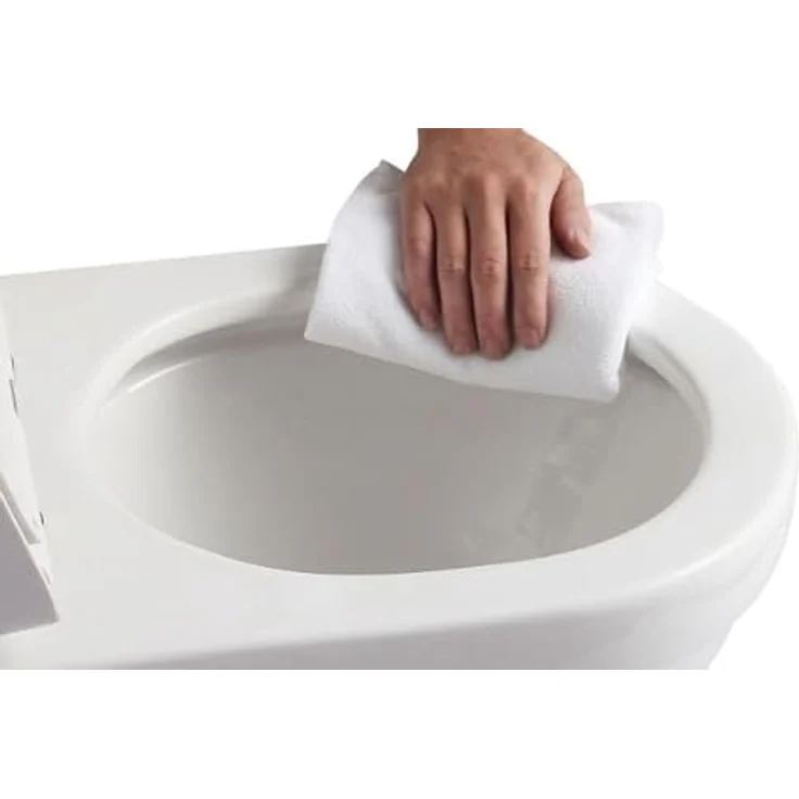 Primaster Wand-Tiefspül-WC Helena, spülrandlos, hygienische Reinigung, weiß – Bild 2