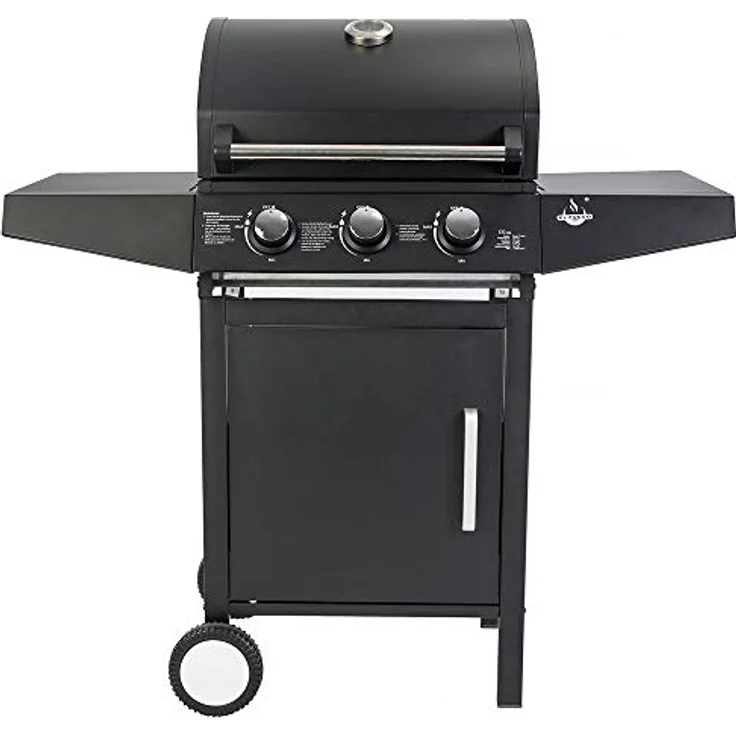 Barbecue El Fuego Gasgrill San Angelo mit 3 Brenner BBQ Grillwagen Gartengrill – Bild 4