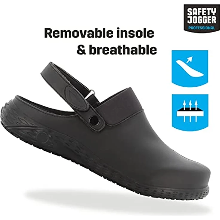 Safety Jogger Works Berufsschuh, atmungsaktiv mit Oxygrip/SJ Grip, blau – Bild 2