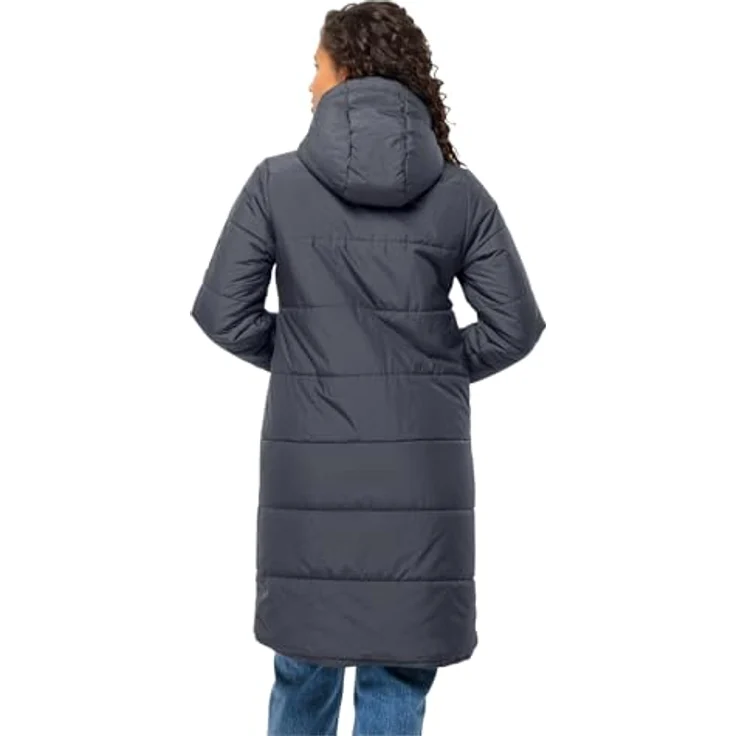 Jack Wolfskin Deutzer Coat W (M), Wintermantel für Damen mit Primaloft® Füllung, winddicht und atmungsaktiv, blau, M – Bild 2