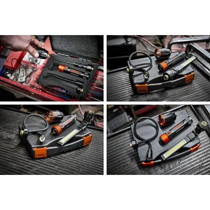 Osram LEDinspect 3-IN-1 Inspection Light KIT LEDIL417, Inspektionslampe mit flexiblem Schwanenhals, vier Beleuchtungsmodi und magnetischem Griffsockel – Bild 2