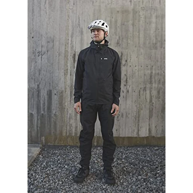 Poc Motion Rain Herren Velojacke, wasserdichte Bikejacke mit verstellbarer Kapuze und atmungsaktiven Zonen, Schwarz, Größe L – Bild 3