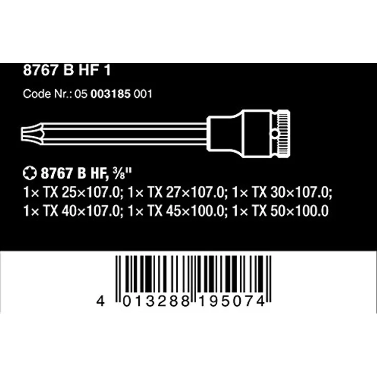 ELC ELC Bit- und Steckschlüsselset Wera Bitnuss-Satz TORX mit Haltefunktion, VDE-Handgriff Turbo für sicheres Arbeiten bei 1000 V – Bild 3