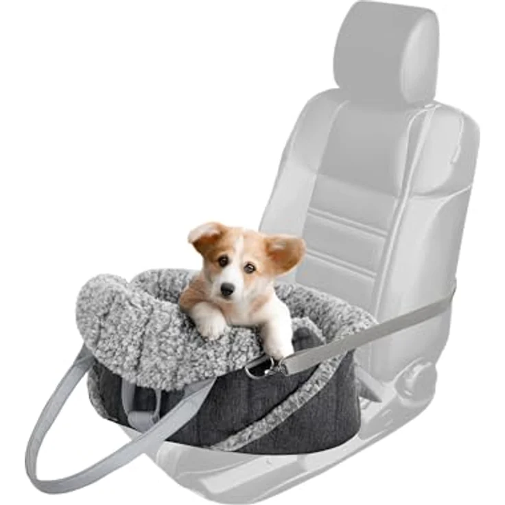 DOGGY Hundetasche, Tragetuch, Tragetasche, Transportbox, Reise, 38x24x28 cm, Schwarz Inari – Bild 5