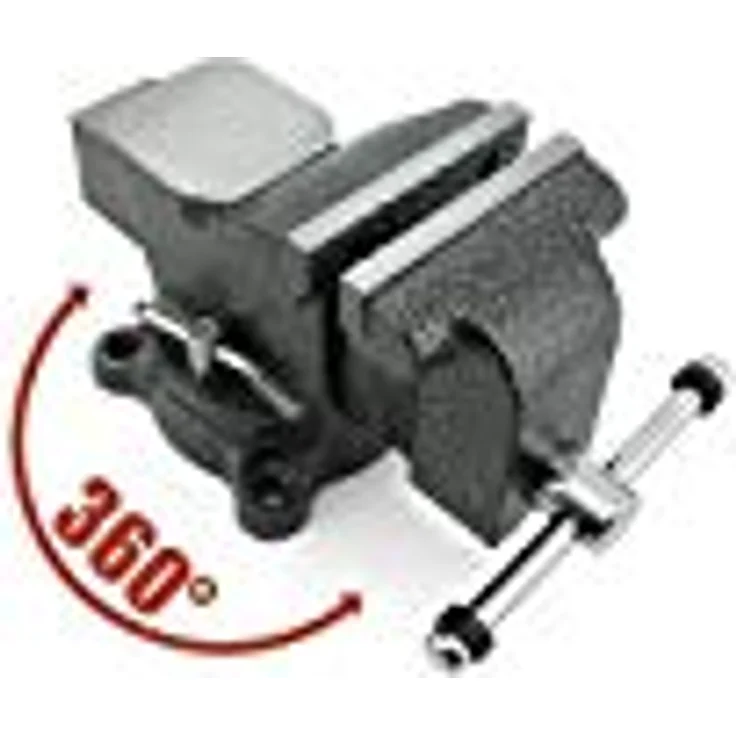 Yato Maschinenschraubstock Schraubstock 100 mm YT-6501, mit Amboss und praktischem 360° Drehteller – Bild 3