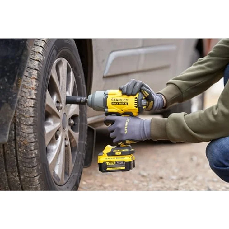 STANLEY FATMAX V20 Schlagschrauber 1/2" 950 Nm BRUSHLESS, 18V Lithium, ohne Akku, 3 Modi, LED-Beleuchtung – Bild 9