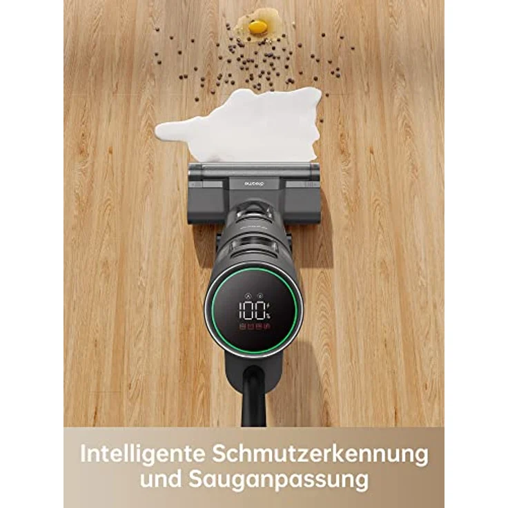dreame H12 Core Nass-Trocken-Staubsauger, Leichter, kabelloser Staubsauger und Mopp, Intelligente Schmutzerkennung, automatische Selbstreinigung, Grau – Bild 5