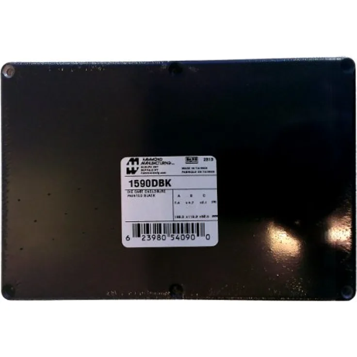 Hammond Electronics 1590DBK 1590DBK Universal-Gehaeuse 188 x 120 x 56 Aluminium Druckguss Schwarz 1S