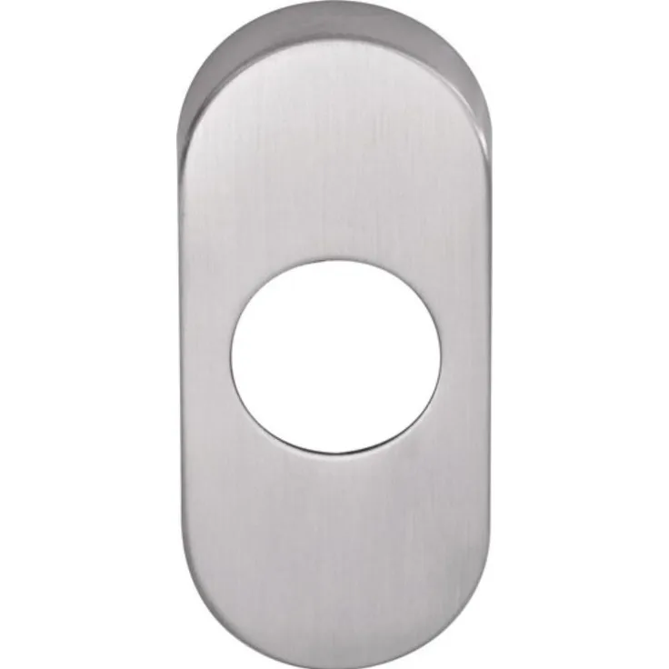 Ogro Türgriff + Türgarnitur 6621, Drückerrosette oval, Edelstahl ER, Schildstärke 9 mm, für Profiltüren