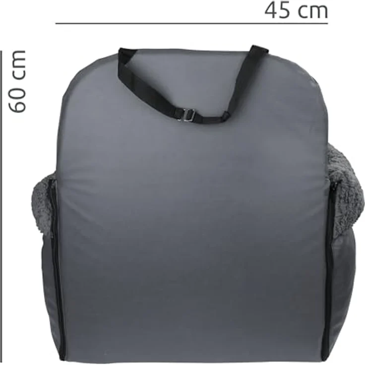 your GEAR Frontera - Hunde Autositz, Gurtsicherung, 2 verstellbaren Leinen, Schalensitz für Vorder- und Rücksitz – Bild 4