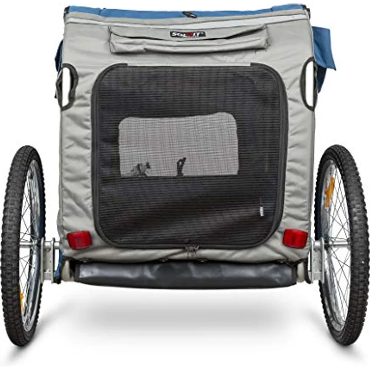 PetSafe Happy Ride Aluminium-Fahrradanhänger für Hunde, Mit Netzfenster und Reflektoren, Größe L, Für Hunde bis zu 13,6 kg – Bild 5